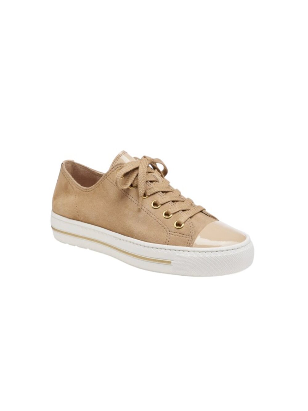 NEW Paul Green Sophie Low Top Sneakers Trainers Womens 5 7.5 Sahara Tan Lace Up - Picture 13 of 13
